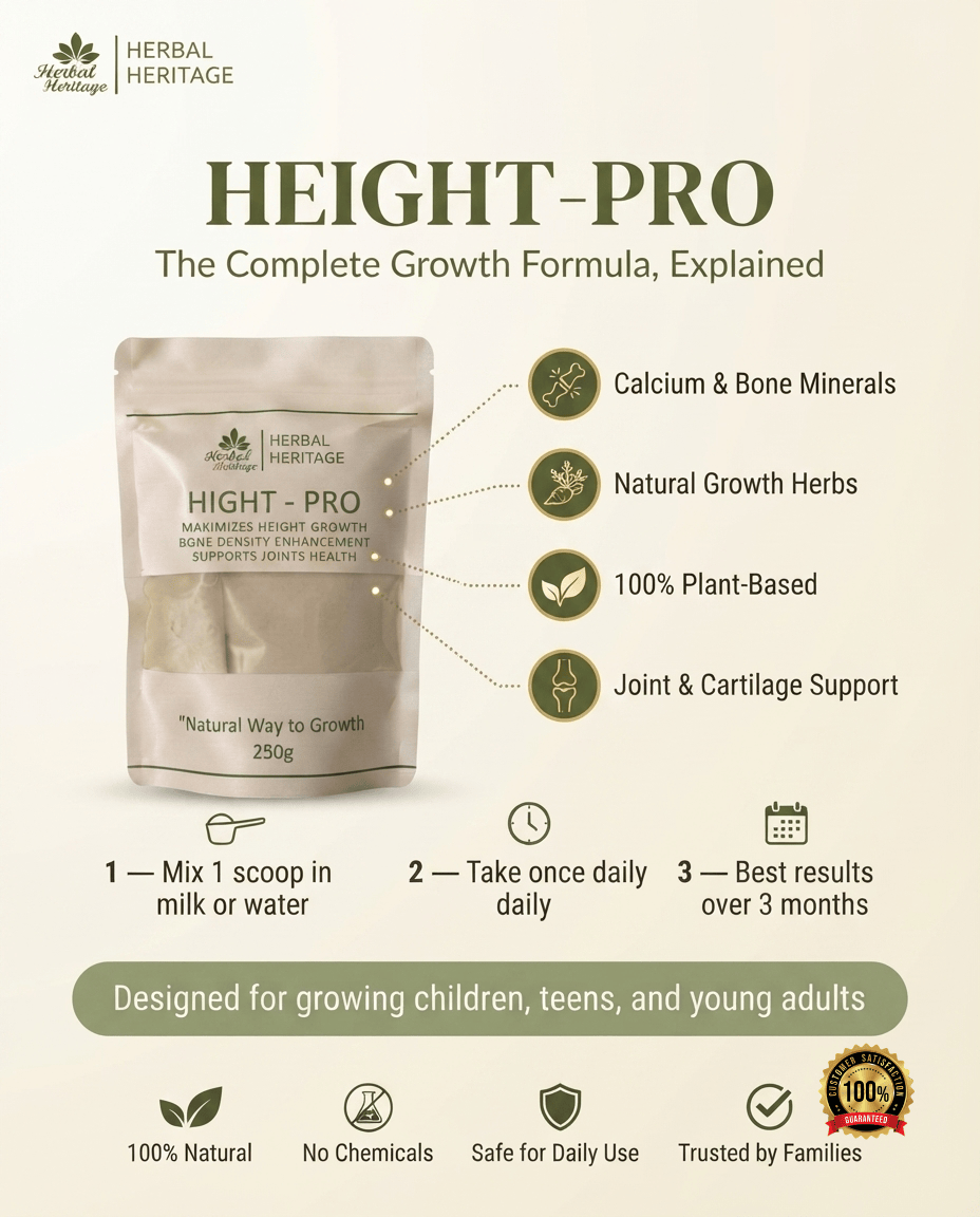 HeightPro Complete Growth Course — 3 Month Pack